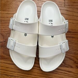 Brand New White Arizona Birkenstock Eva Sandals